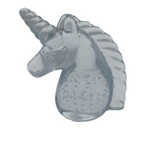Unicorn Blown Glass Paper Weight-Vintage‎ Unique Figurine Controlled bubbles